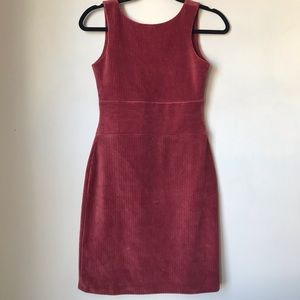 Blush Corduroy Mini Dress